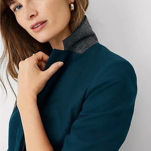 Sold Out Ann Taylor One Button Blazer in Ominous Teal Size 6